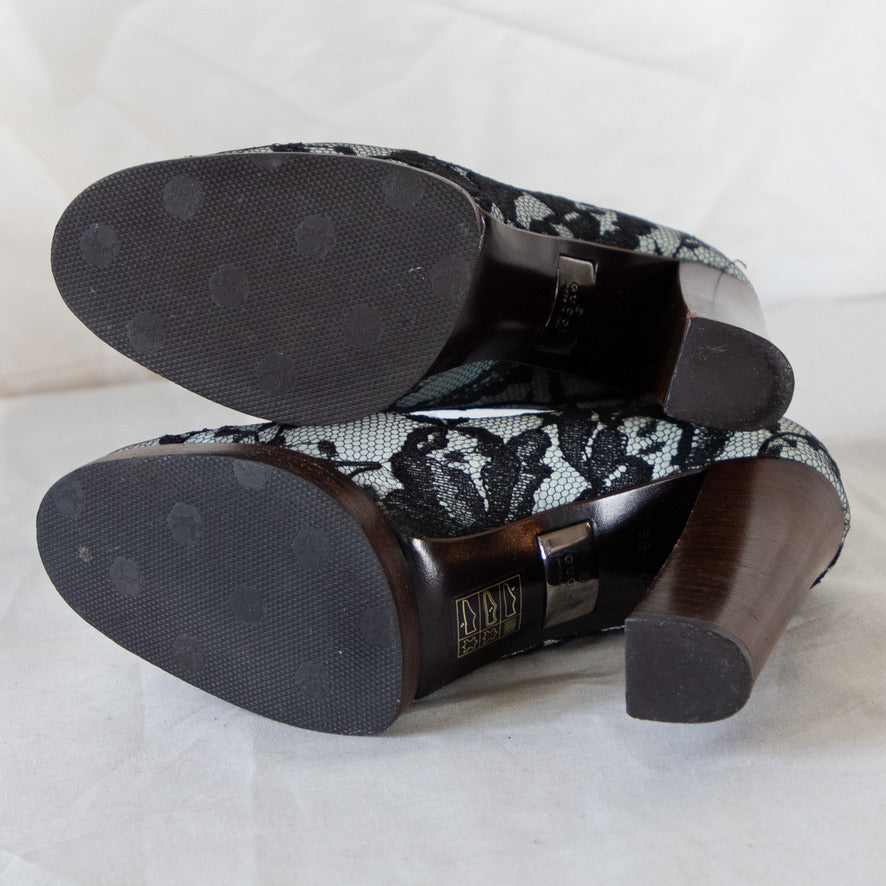 Fall 1998 Gucci Lace Platform Pumps Icarus Vintage