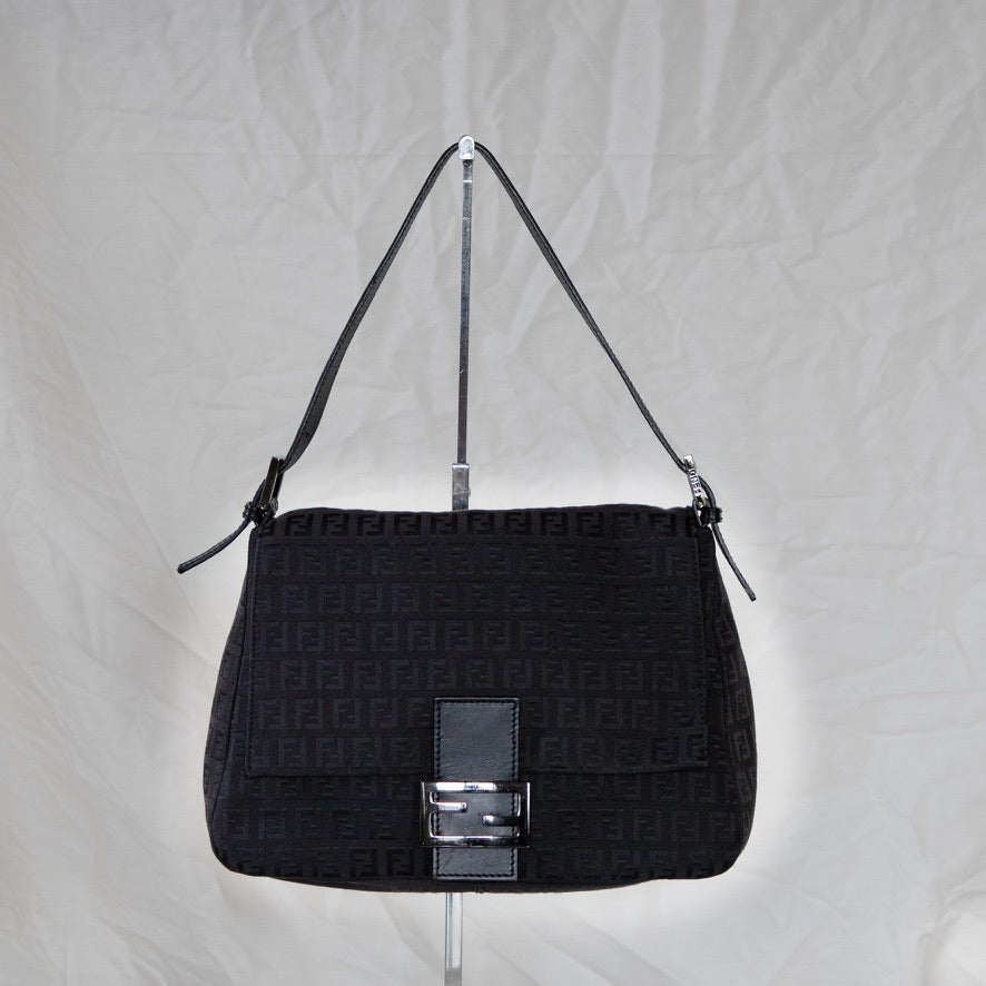 Black Zucchino Fendi Mama Baguette Icarus Vintage