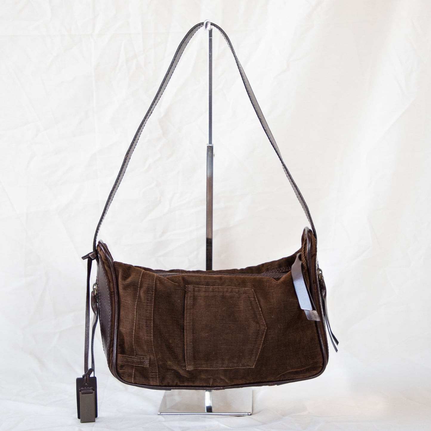 Dolce & Gabbana Brown Corduroy Shoulder Bag Icarus Vintage