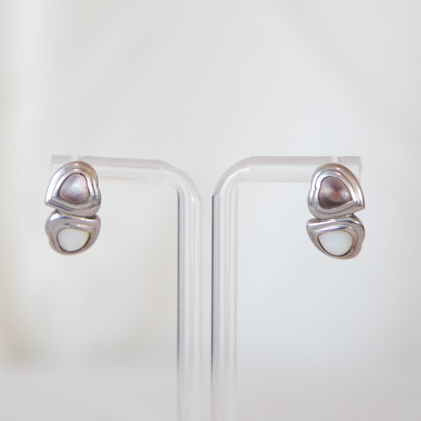 Yves Saint Laurent Heart Earrings Icarus Vintage