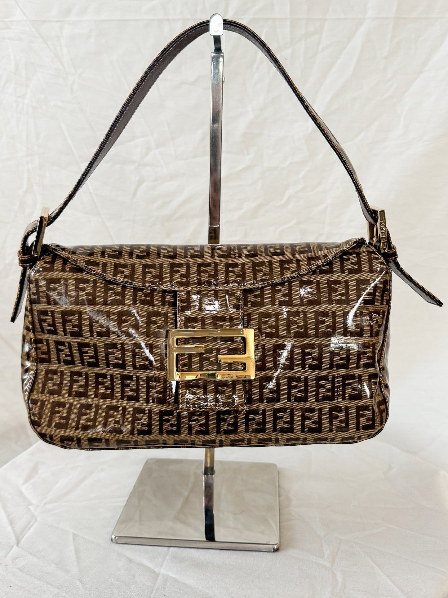 Fendi PVC Double Flap Baguette Icarus Vintage