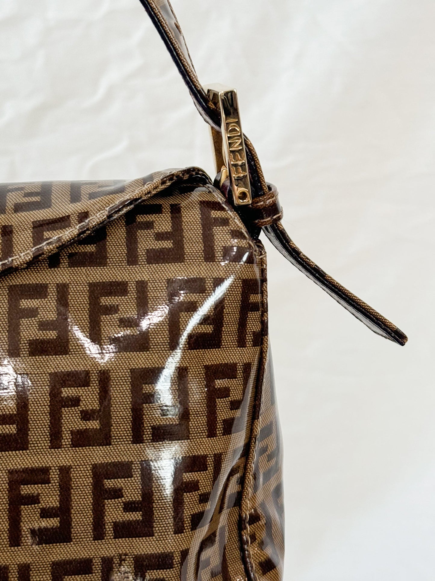 Fendi PVC Double Flap Baguette Icarus Vintage