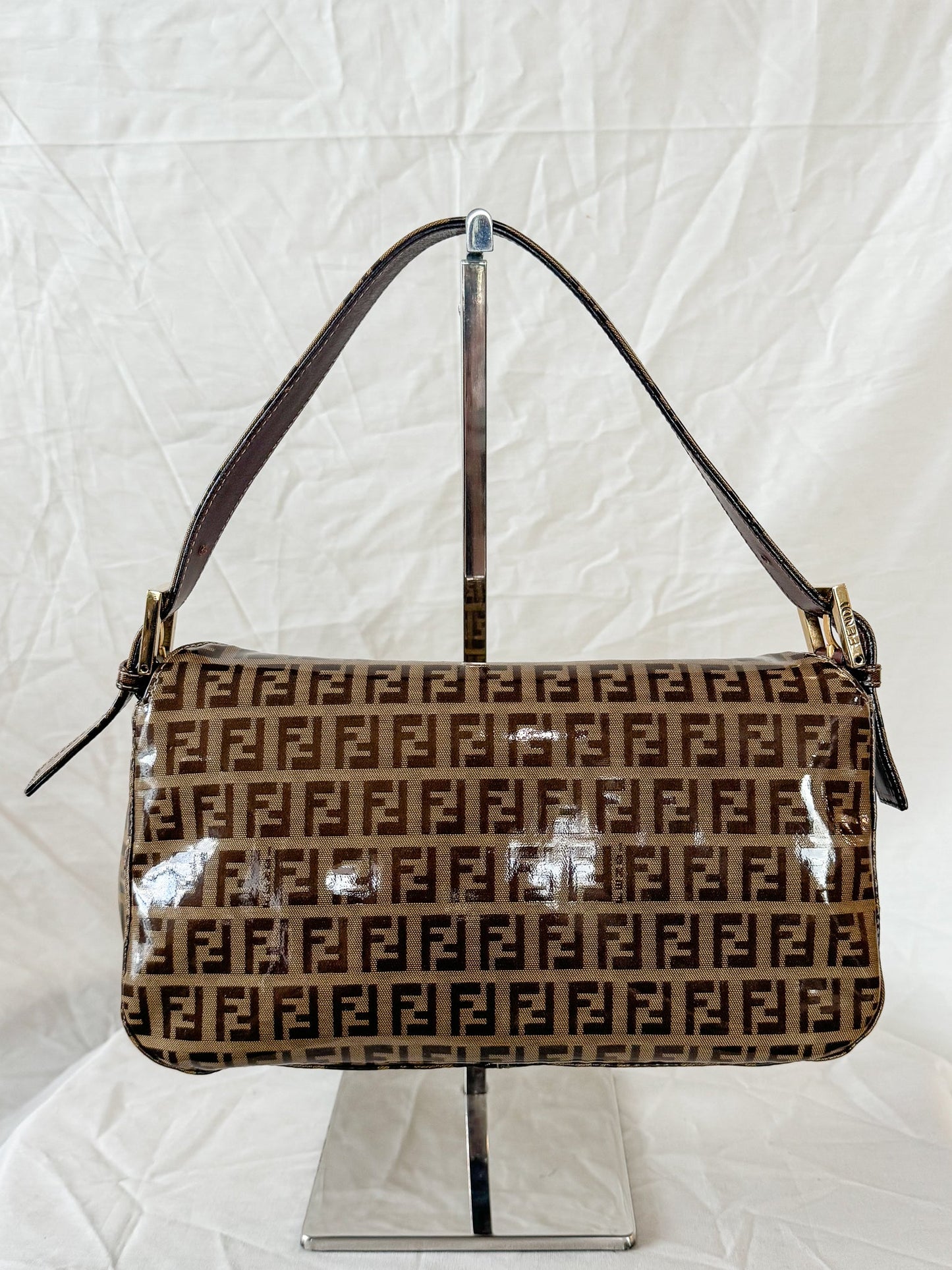 Fendi PVC Double Flap Baguette Icarus Vintage