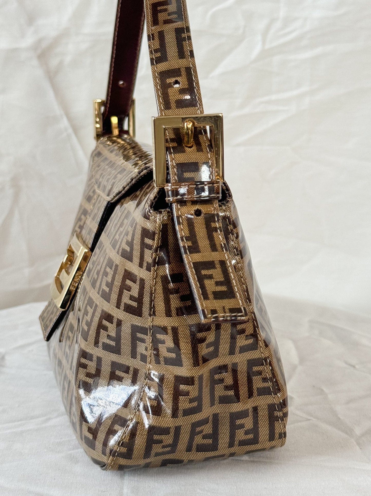Fendi PVC Double Flap Baguette Icarus Vintage