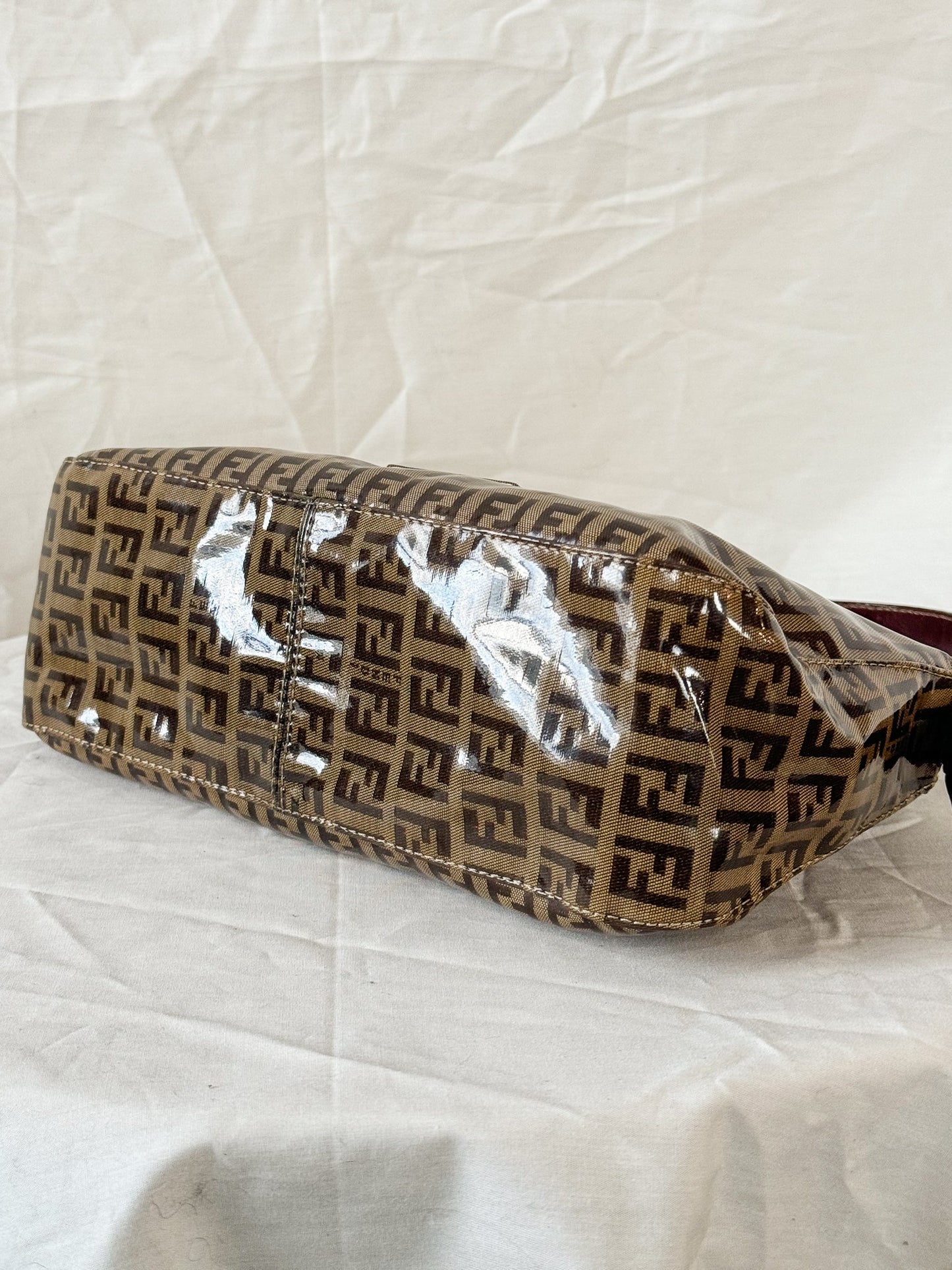 Fendi PVC Double Flap Baguette Icarus Vintage