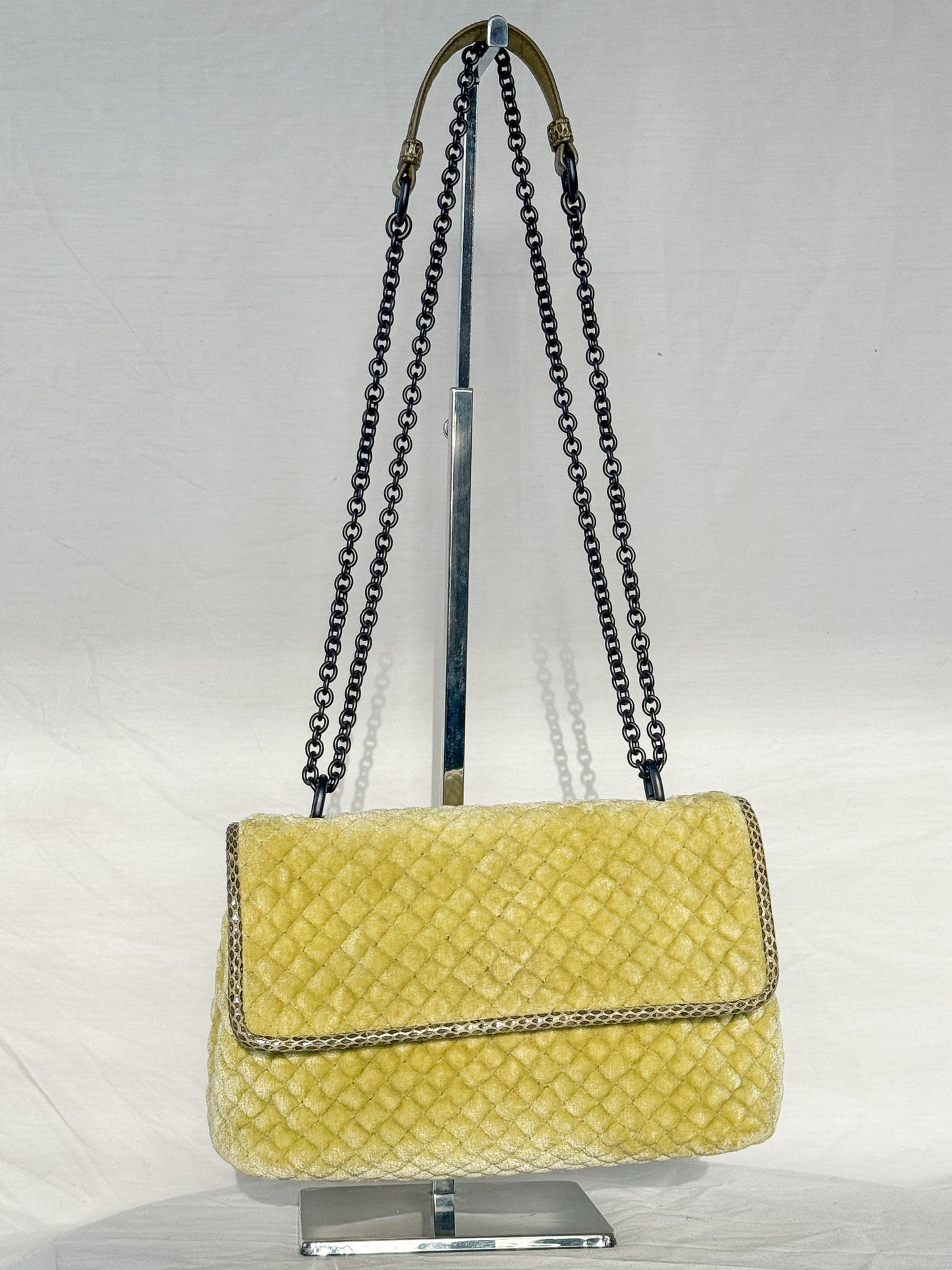 Bottega Veneta Olimpia Intrecciato Velvet Crossbody Icarus Vintage