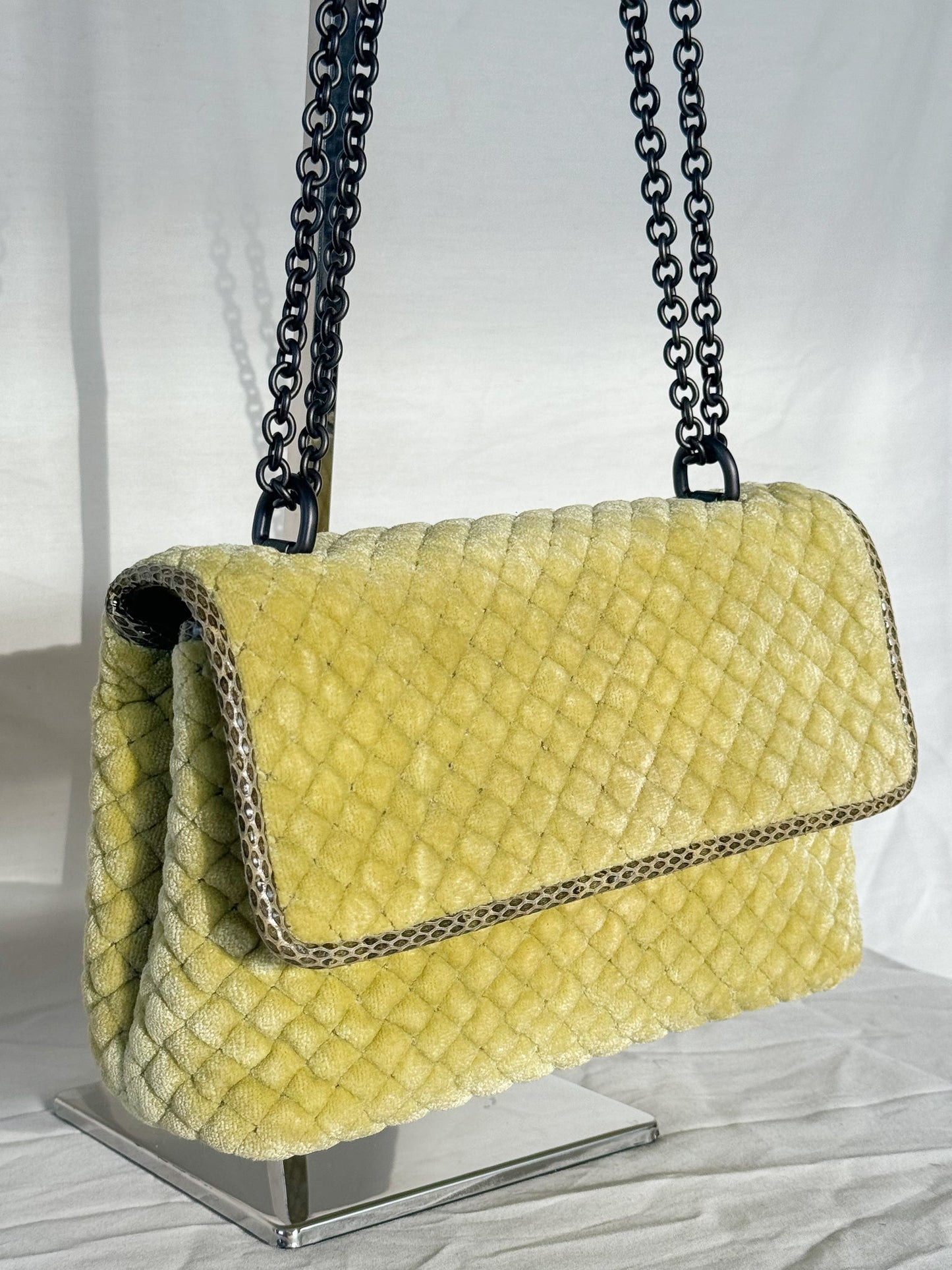 Bottega Veneta Olimpia Intrecciato Velvet Crossbody Icarus Vintage