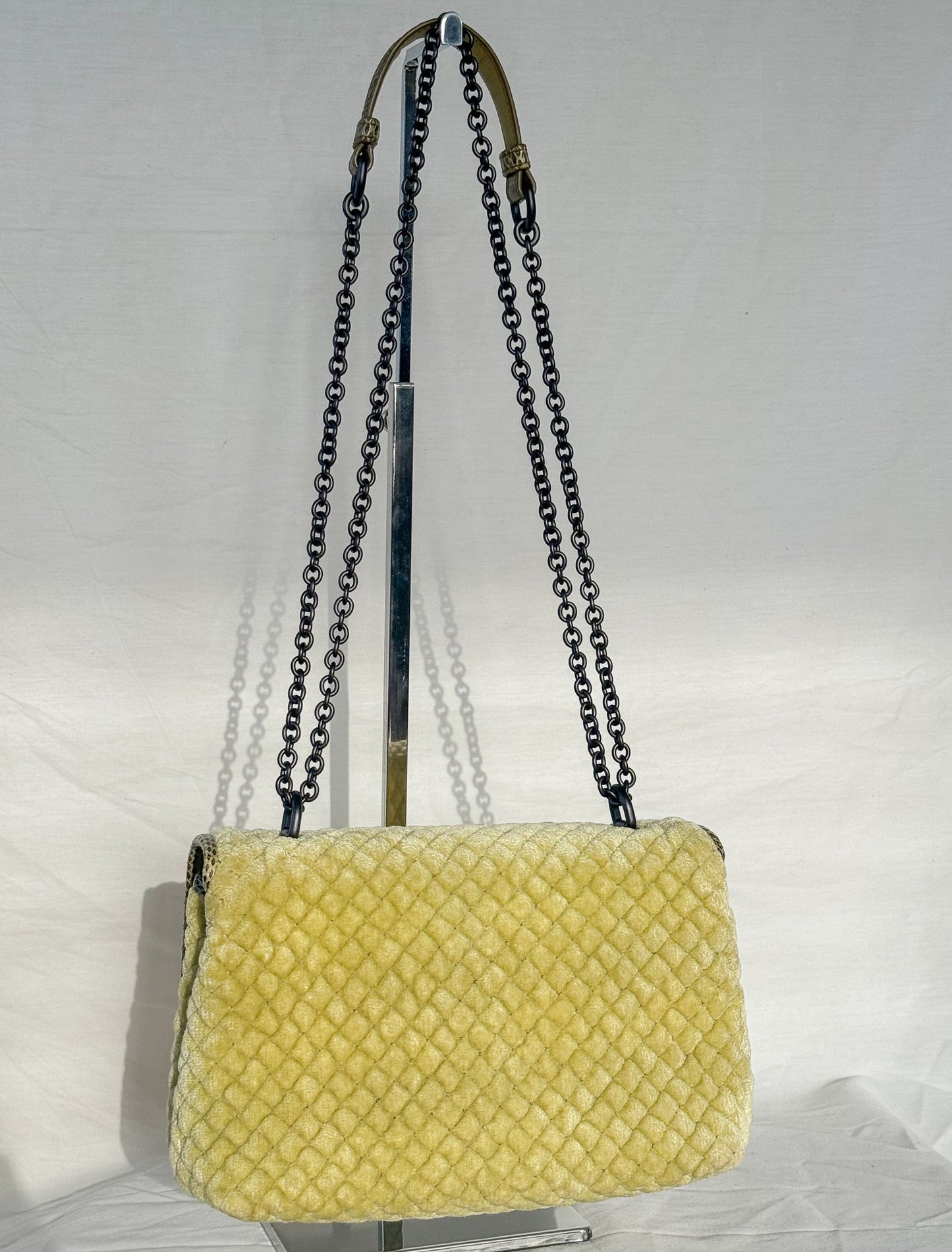 Bottega Veneta Olimpia Intrecciato Velvet Crossbody Icarus Vintage