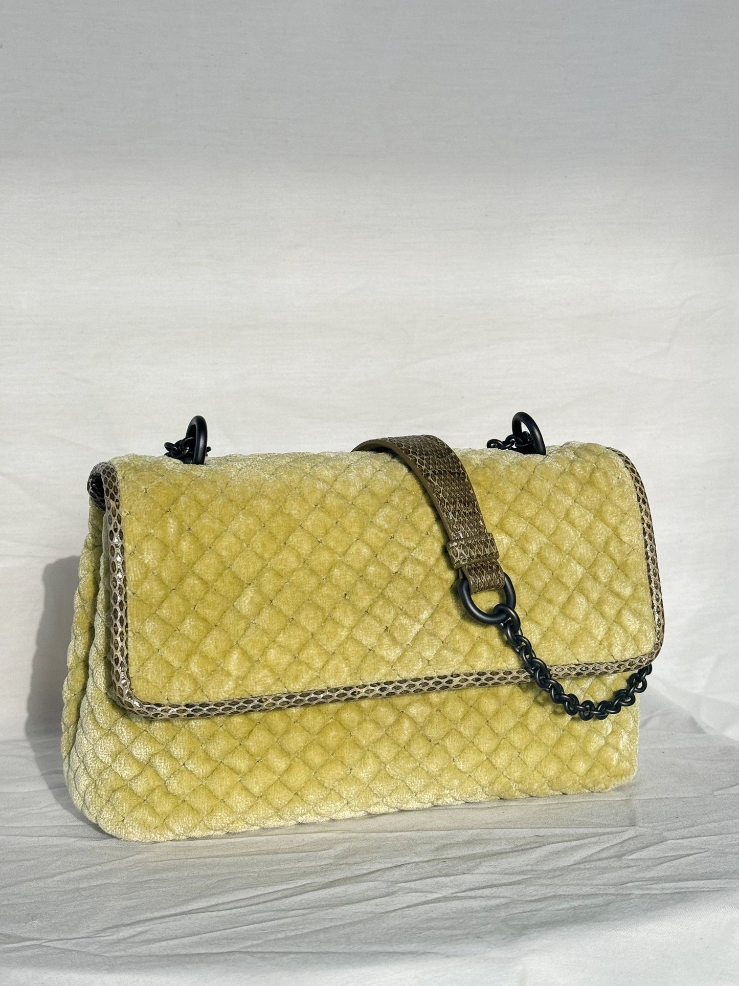 Bottega Veneta Olimpia Intrecciato Velvet Crossbody Icarus Vintage