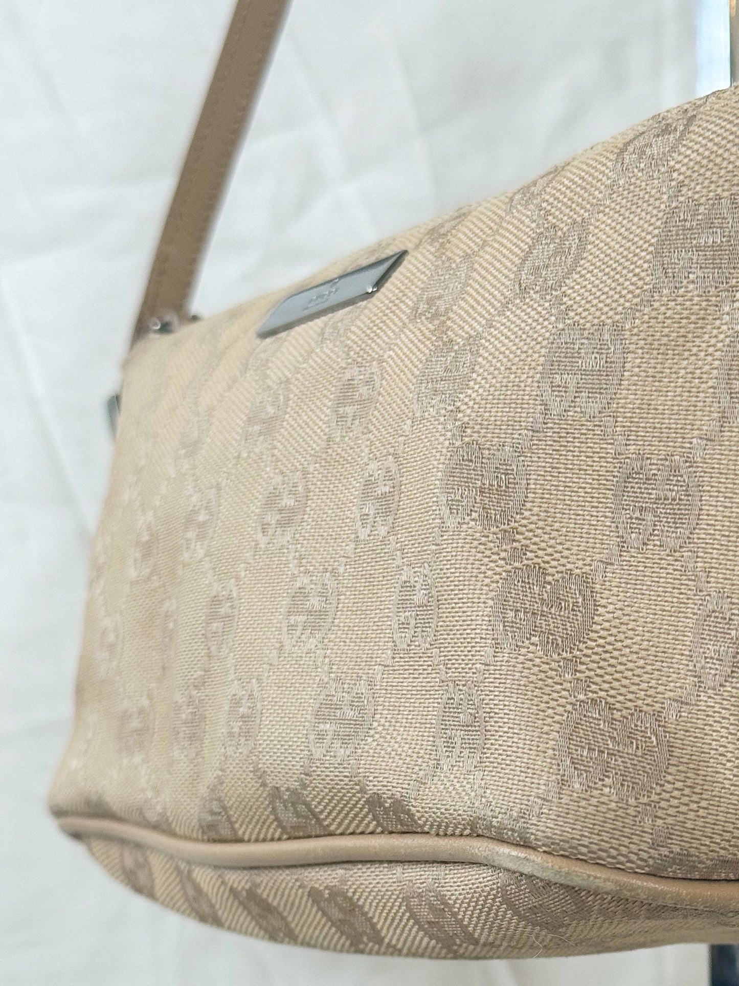 Gucci Cream Monogram Pochette Icarus Vintage