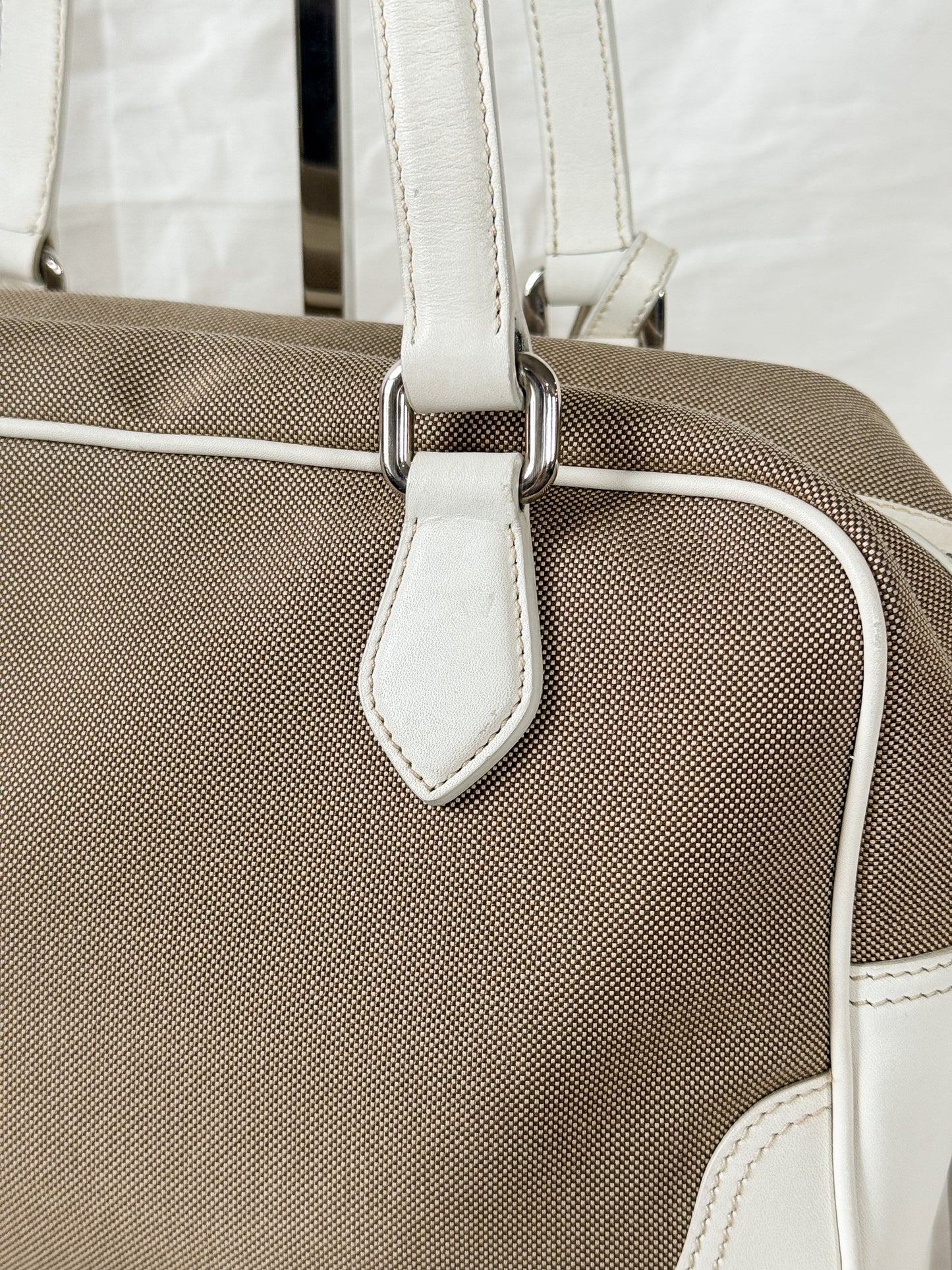 Prada Logo Jacquard Bauletto