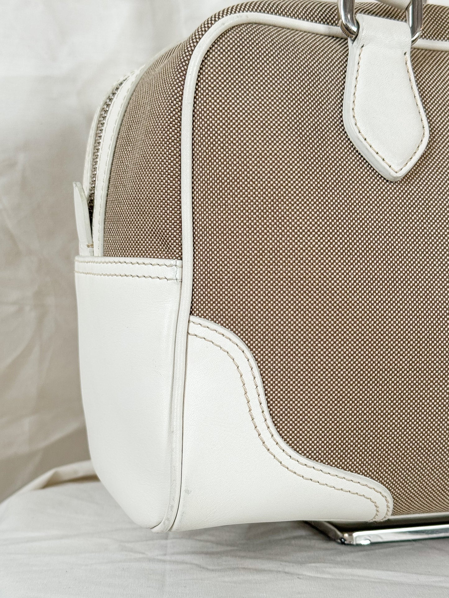 Prada Logo Jacquard Bauletto