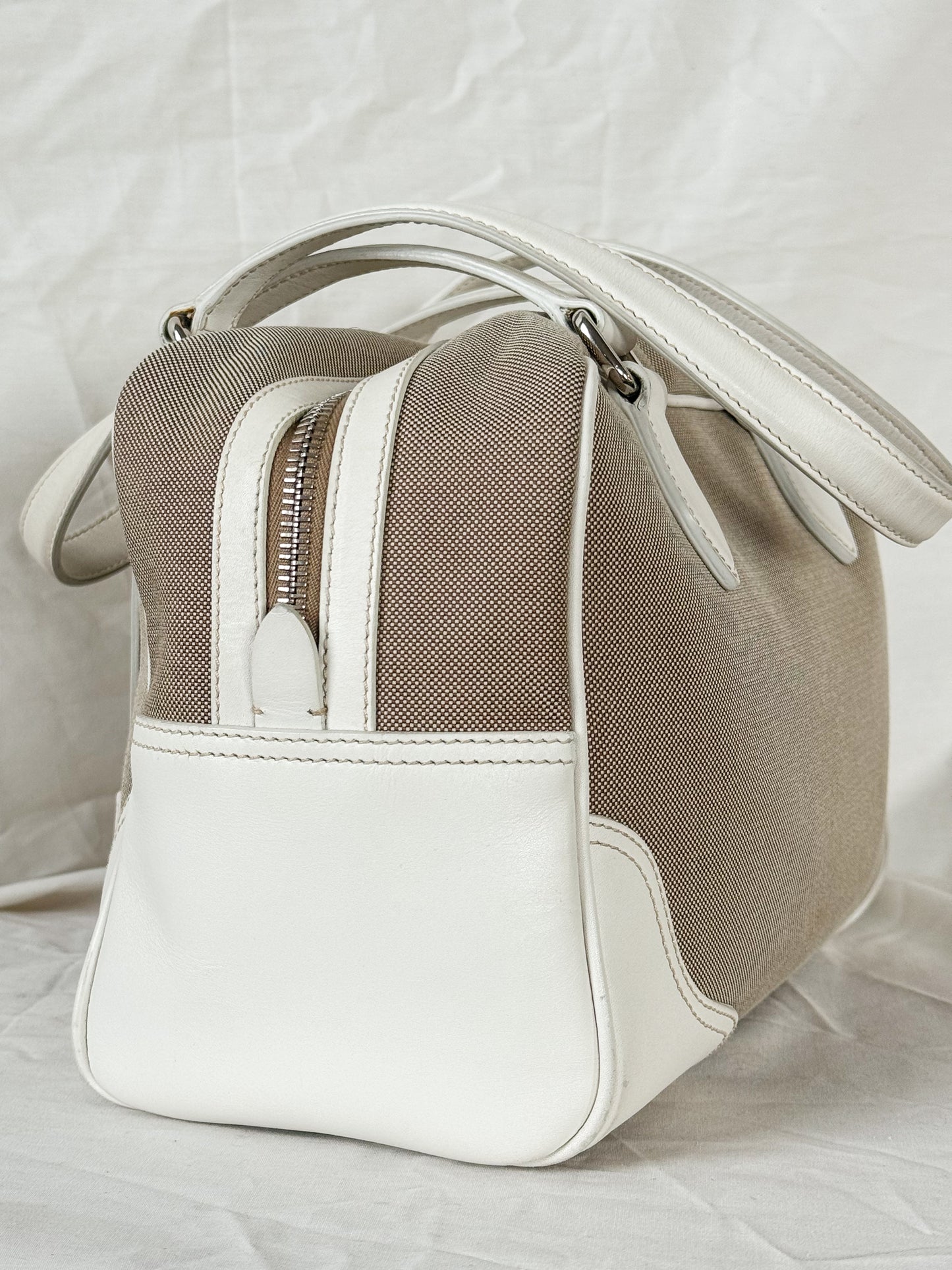 Prada Logo Jacquard Bauletto