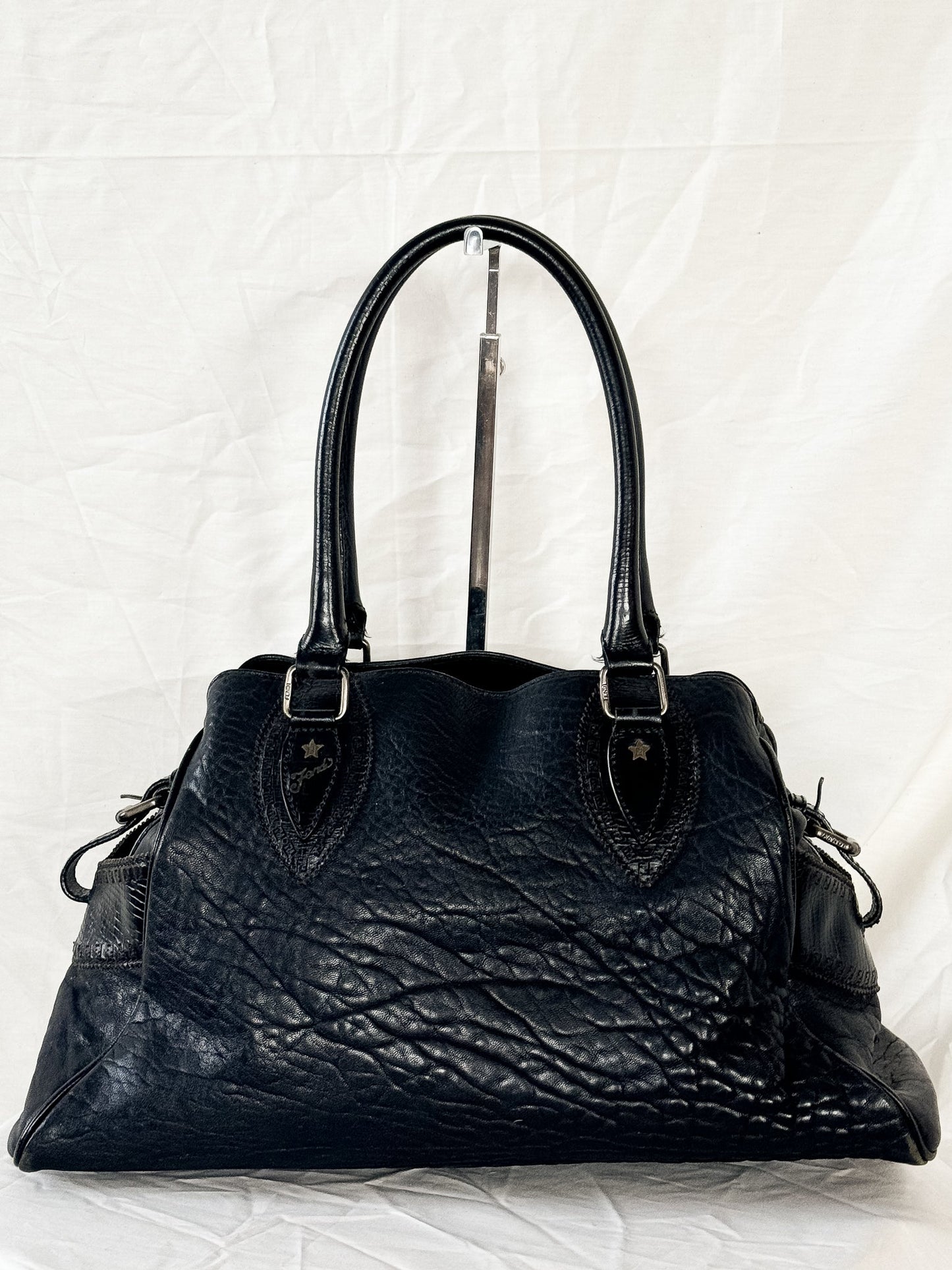 Fendi Du Jour Black Shoulder Bag Icarus Vintage