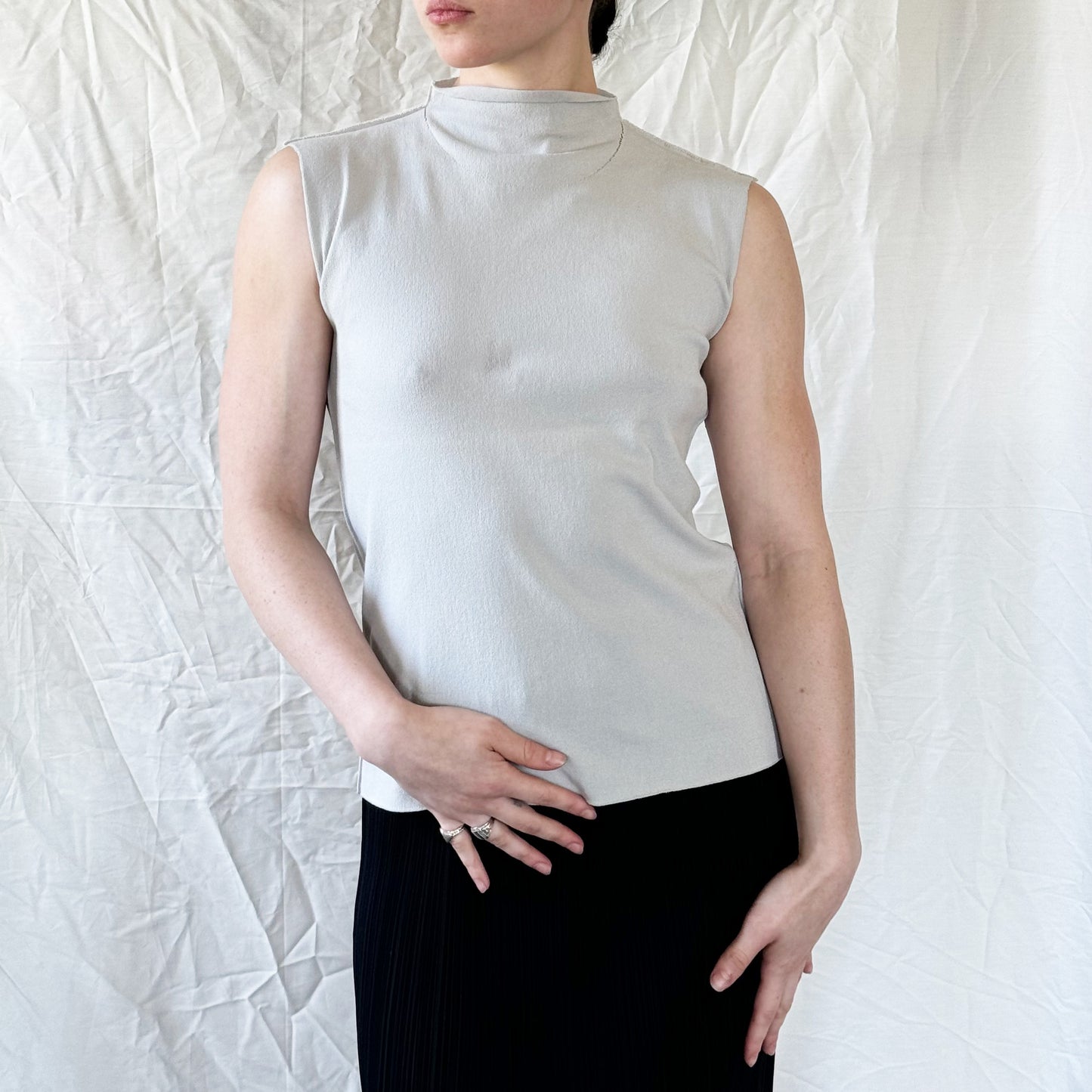 Issey Miyake Gray Tank Top Icarus Vintage