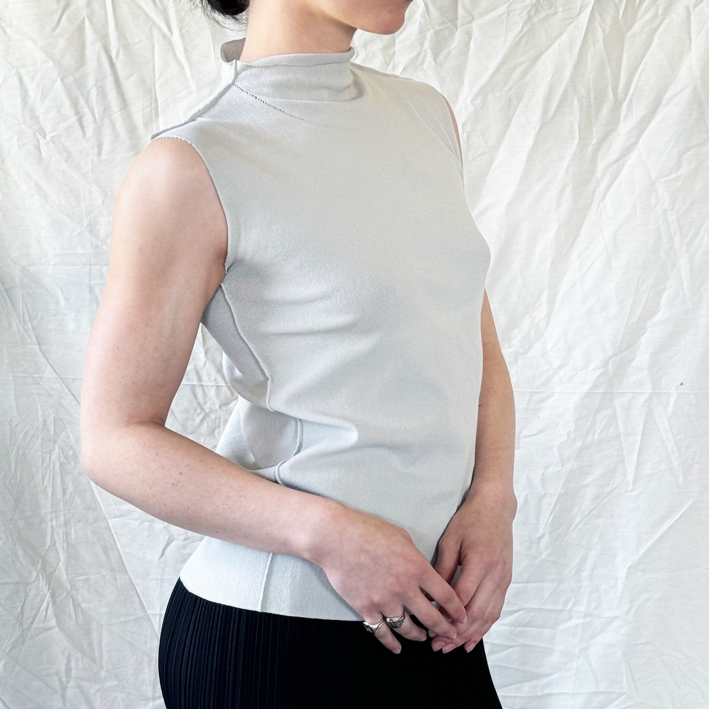 Issey Miyake Gray Tank Top Icarus Vintage