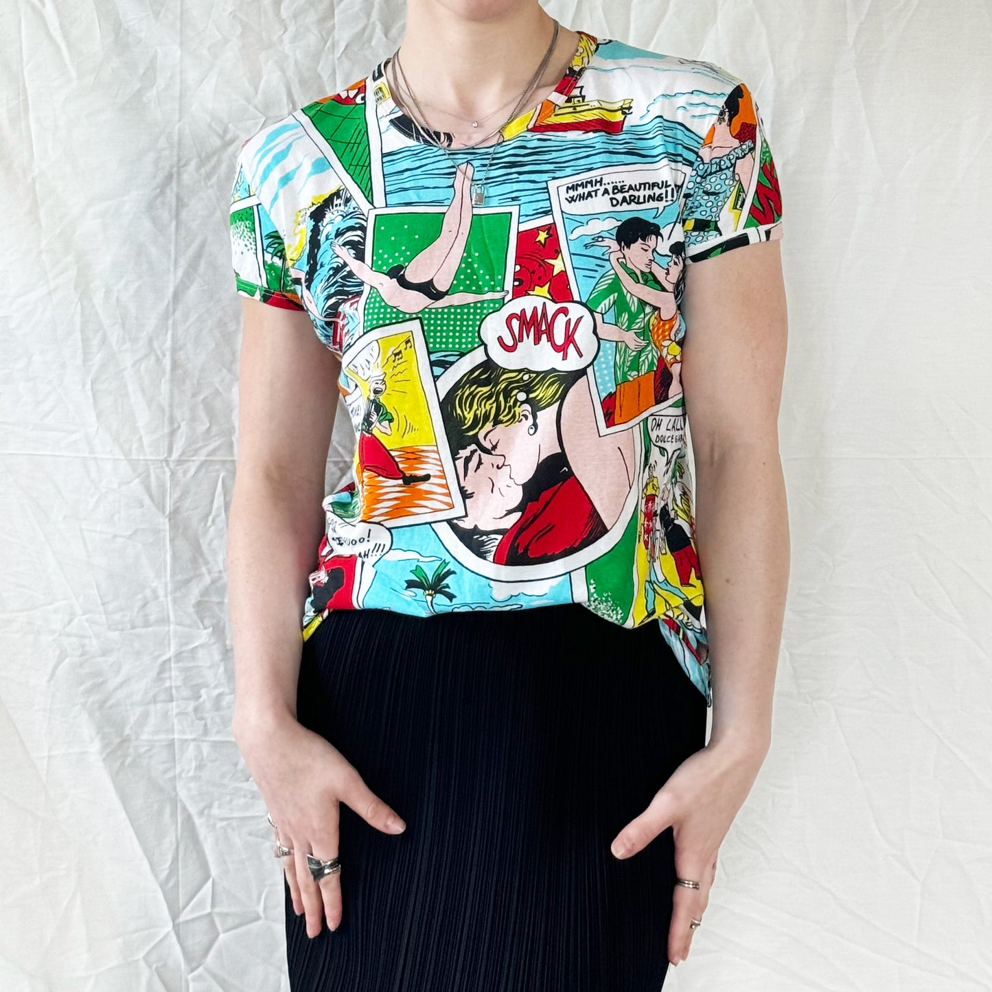 Dolce & Gabbana - SS 2004 Comic Print Tee Icarus Vintage