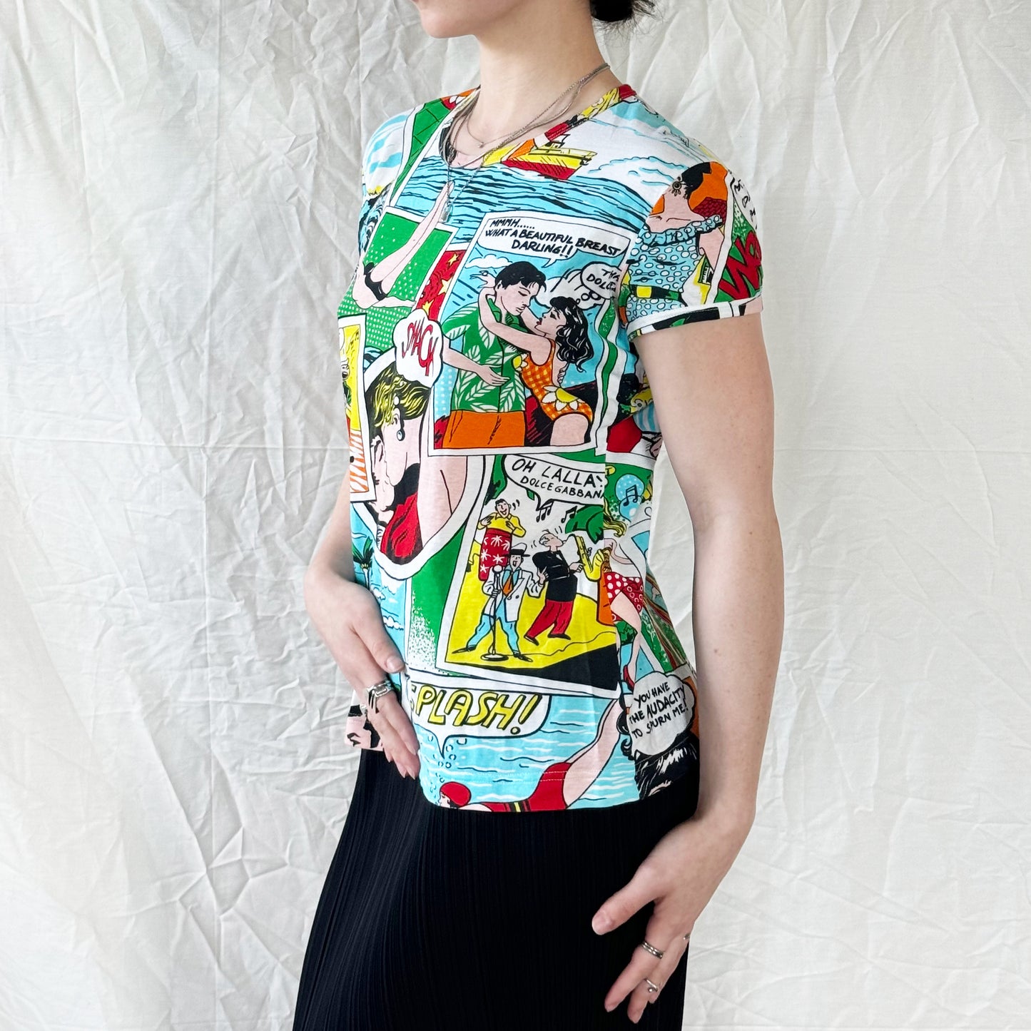 Dolce & Gabbana - SS 2004 Comic Print Tee Icarus Vintage