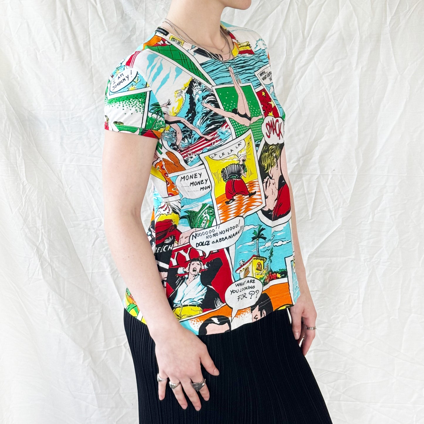 Dolce & Gabbana - SS 2004 Comic Print Tee Icarus Vintage