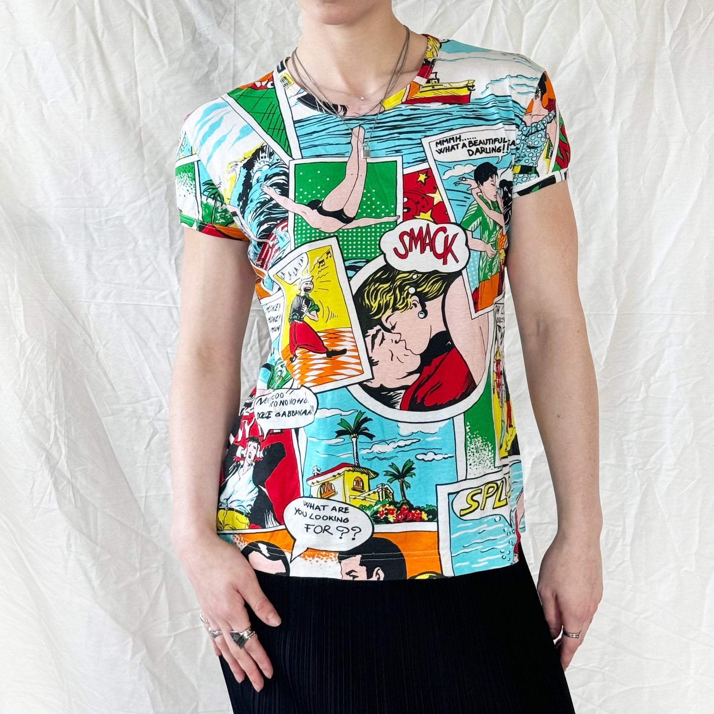 Dolce & Gabbana - SS 2004 Comic Print Tee Icarus Vintage