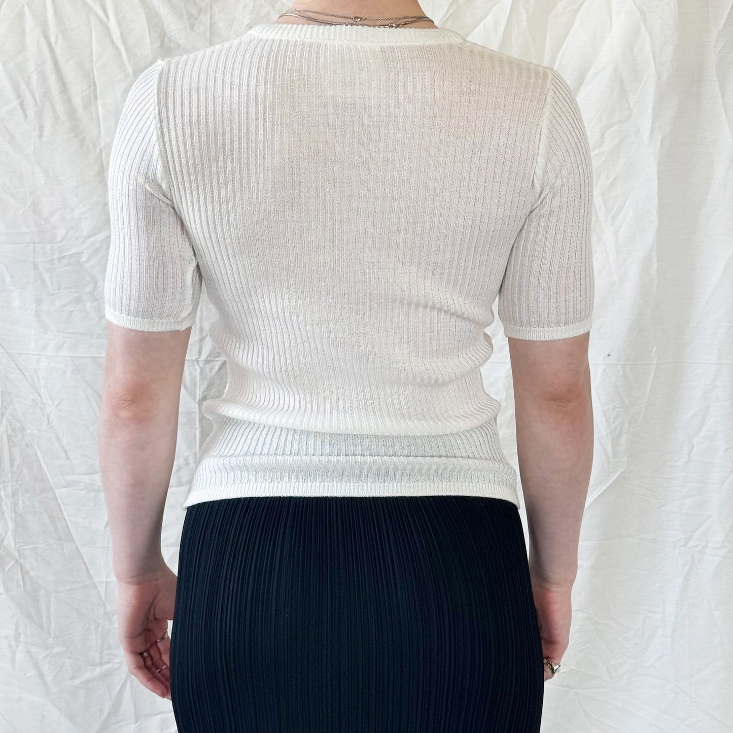 Courréges - 1960's Logo Knit Top Icarus Vintage