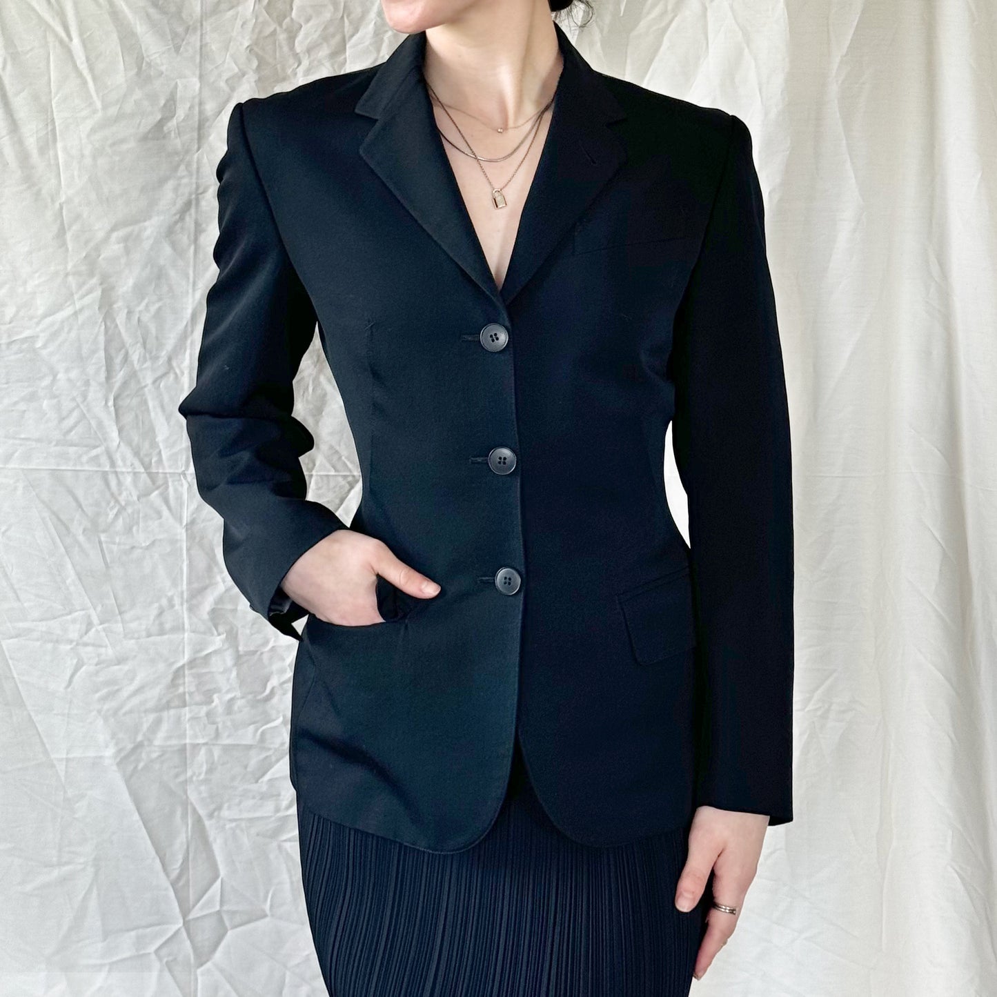 Jean Paul Gautier Black Cut-Out Blazer Icarus Vintage