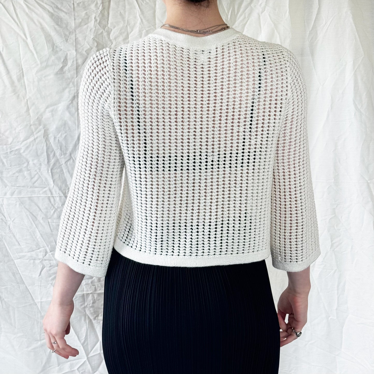 Courréges - 1990's Crochet Knit Sweater Icarus Vintage
