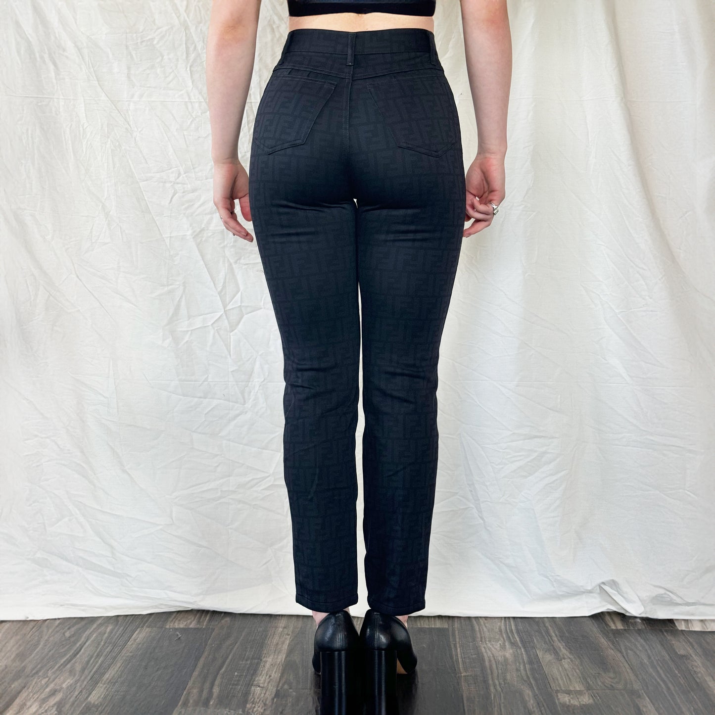 Fendi Zucca Print Pants Icarus Vintage