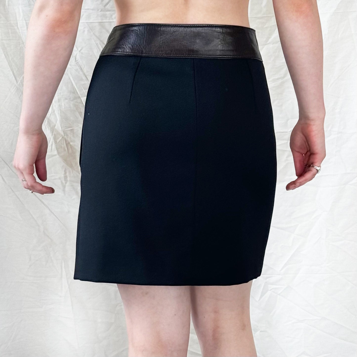 Gucci - FW 1996 Gold Buckle Skirt Icarus Vintage
