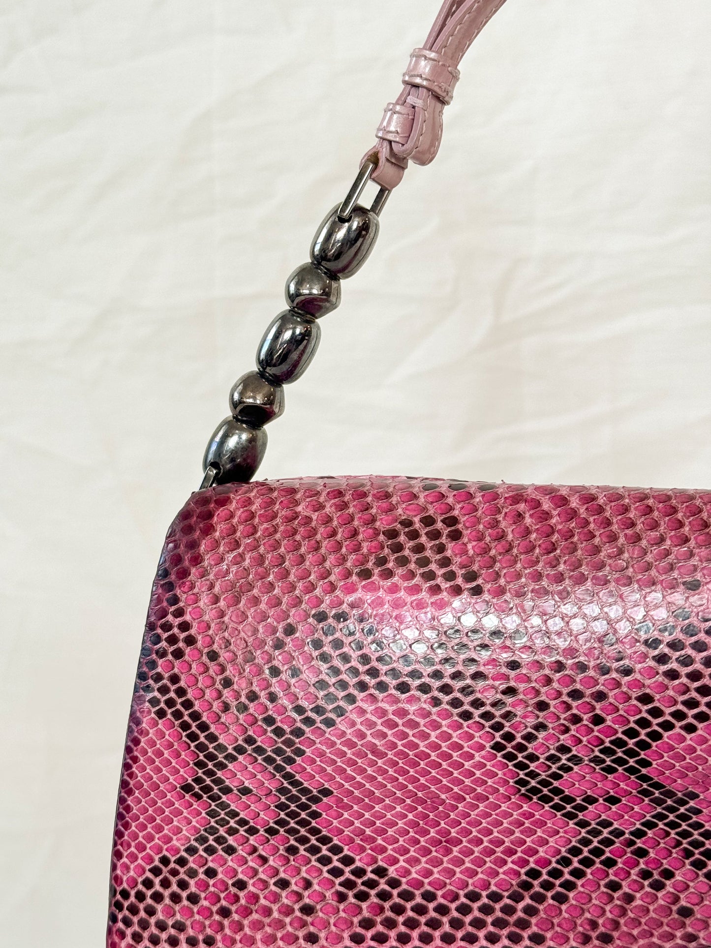 Christian Dior Spring 2000 Python Malice Shoulder bag Icarus Vintage