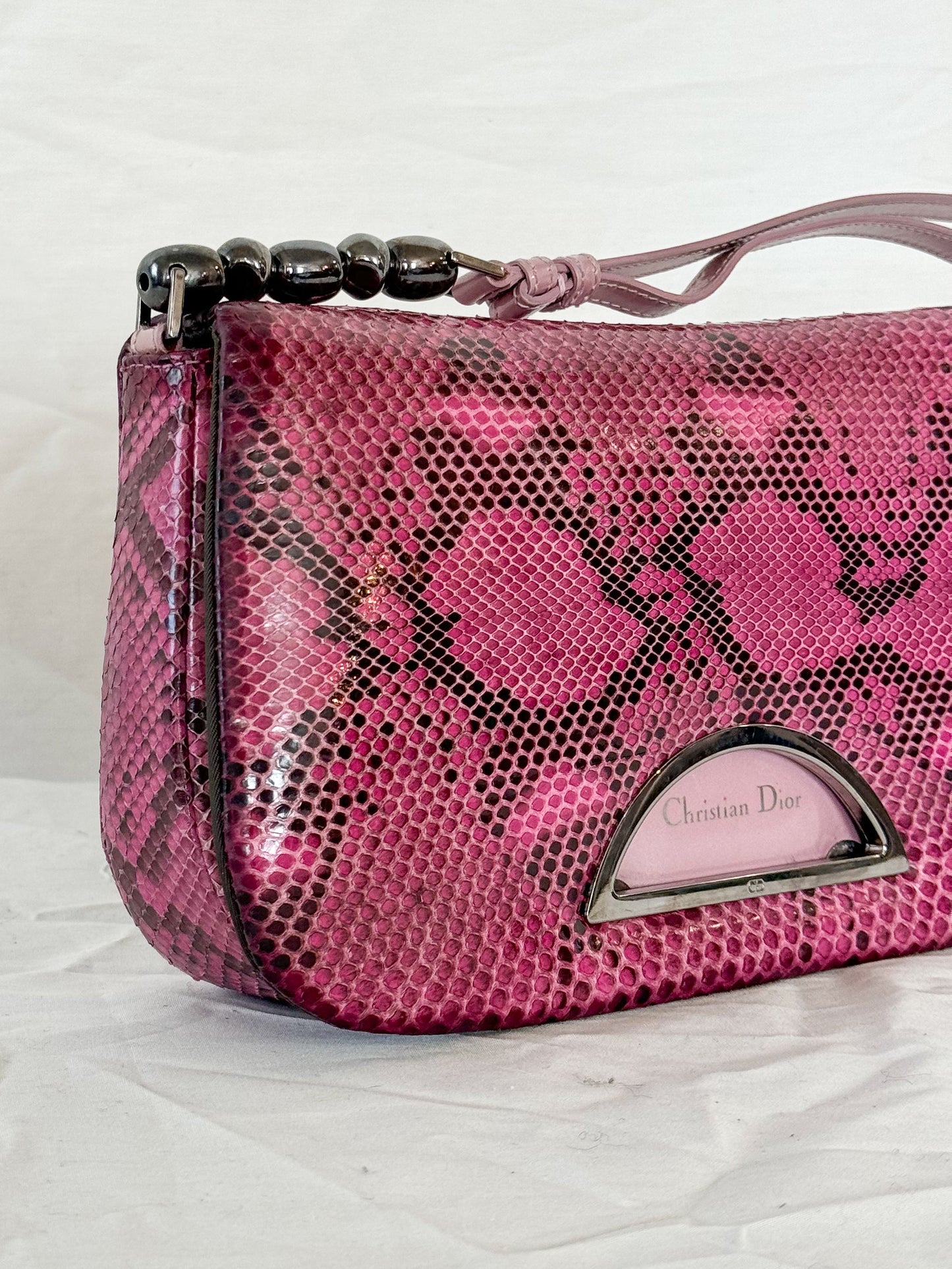 Christian Dior Spring 2000 Python Malice Shoulder bag Icarus Vintage