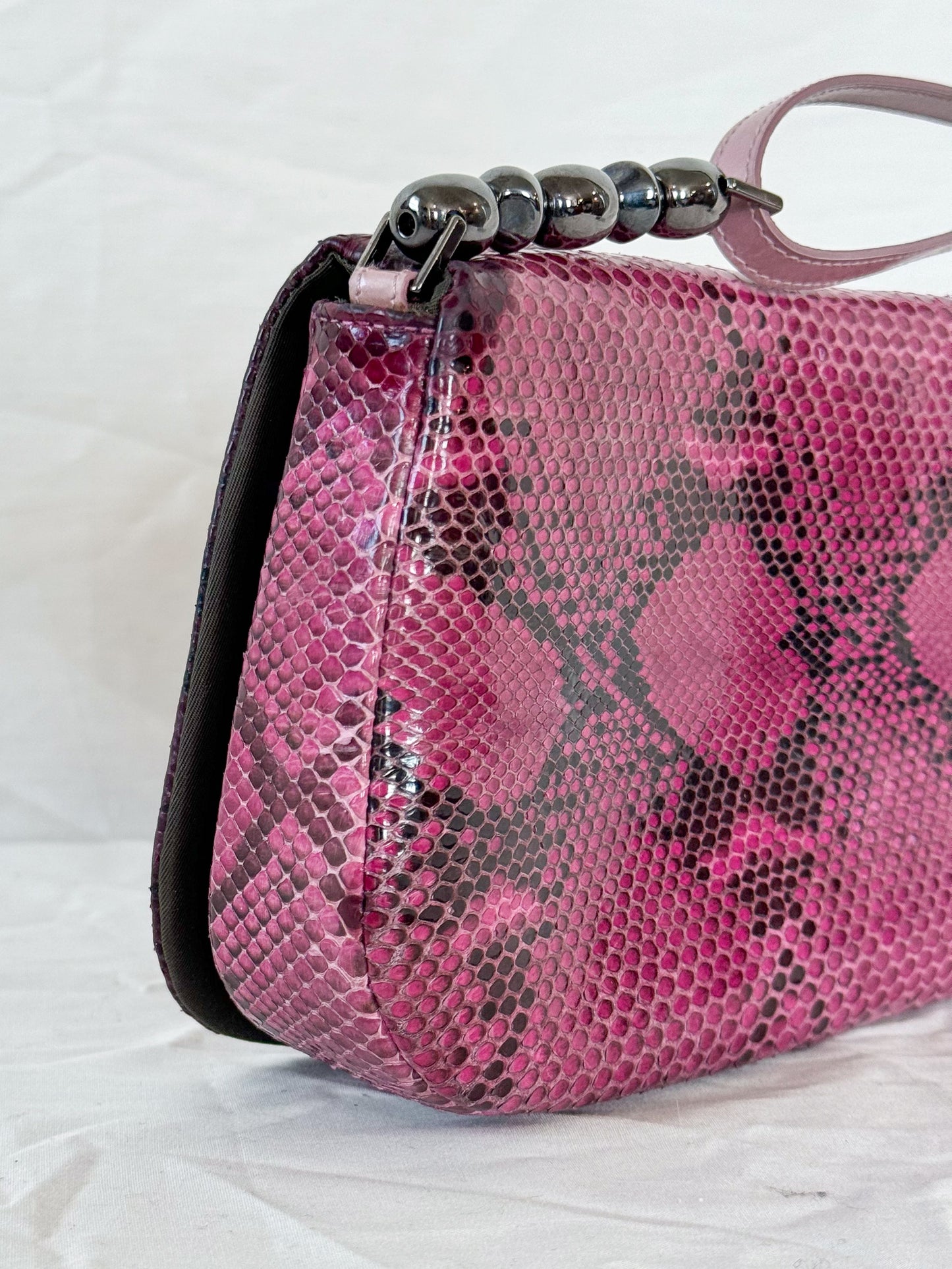Christian Dior Spring 2000 Python Malice Shoulder bag Icarus Vintage