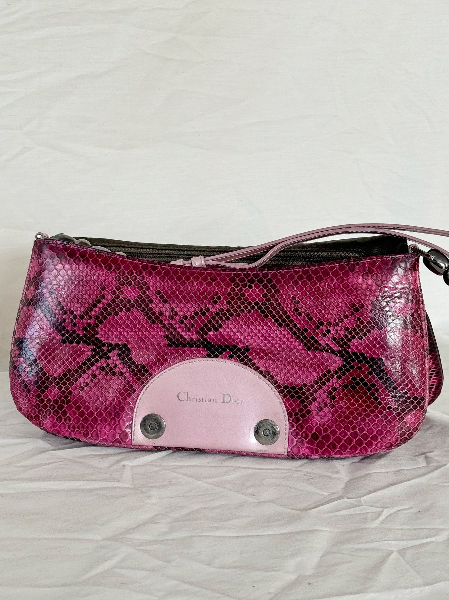 Christian Dior Spring 2000 Python Malice Shoulder bag Icarus Vintage