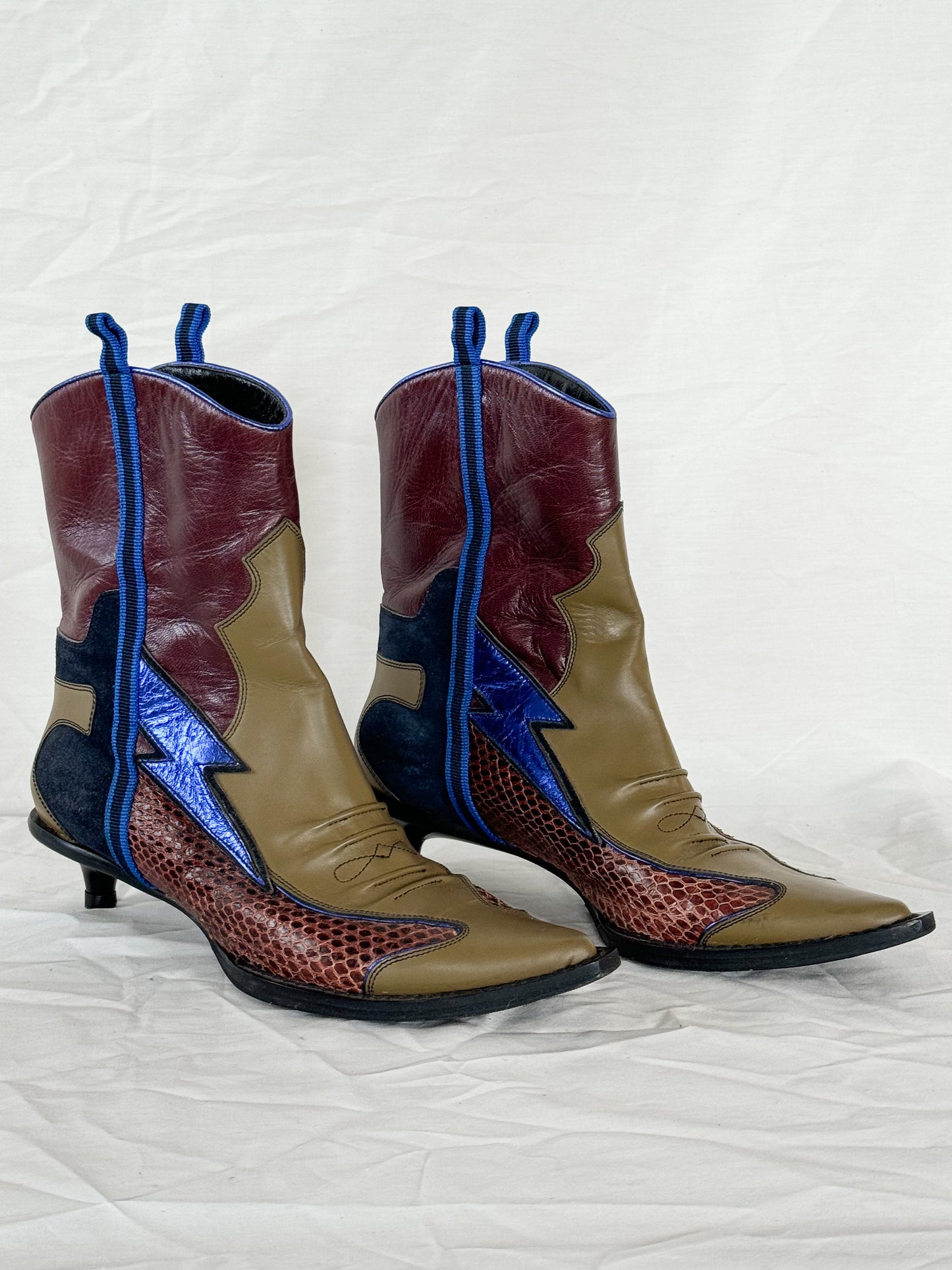 Miu Miu Spring 2000 Cowboy Boots Icarus Vintage