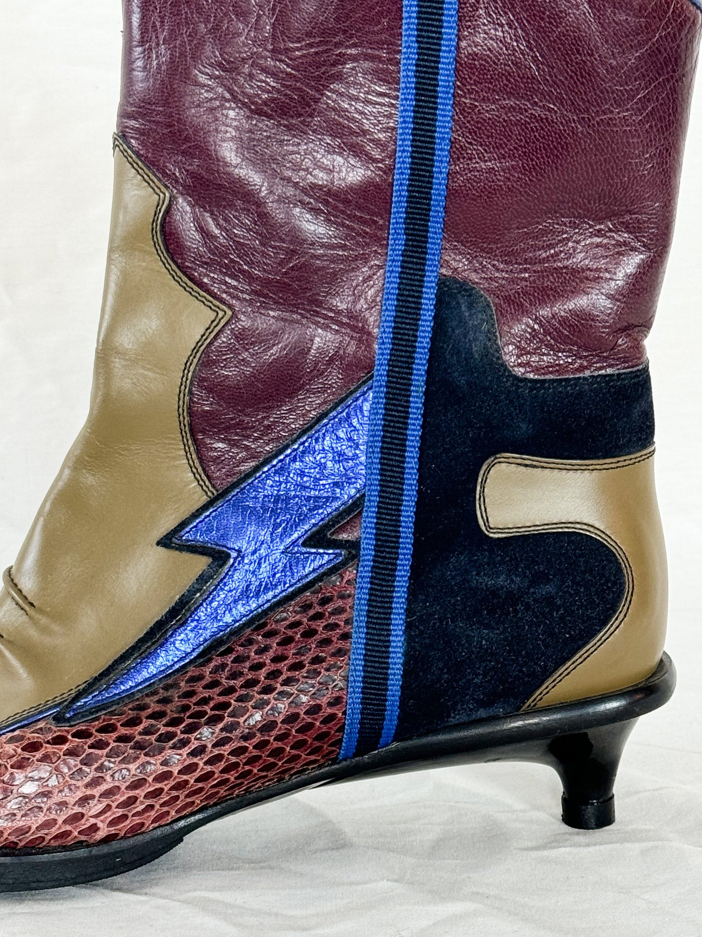 Miu Miu Spring 2000 Cowboy Boots Icarus Vintage