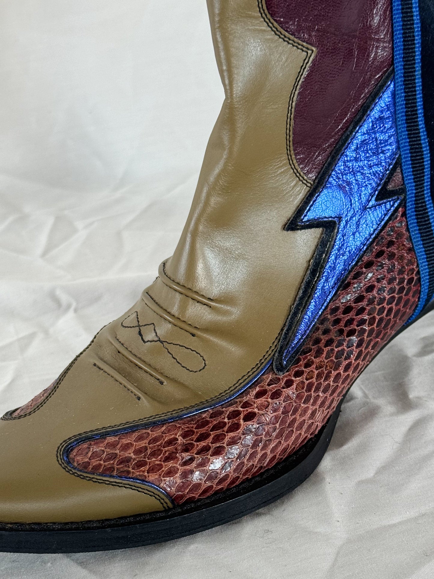 Miu Miu Spring 2000 Cowboy Boots Icarus Vintage