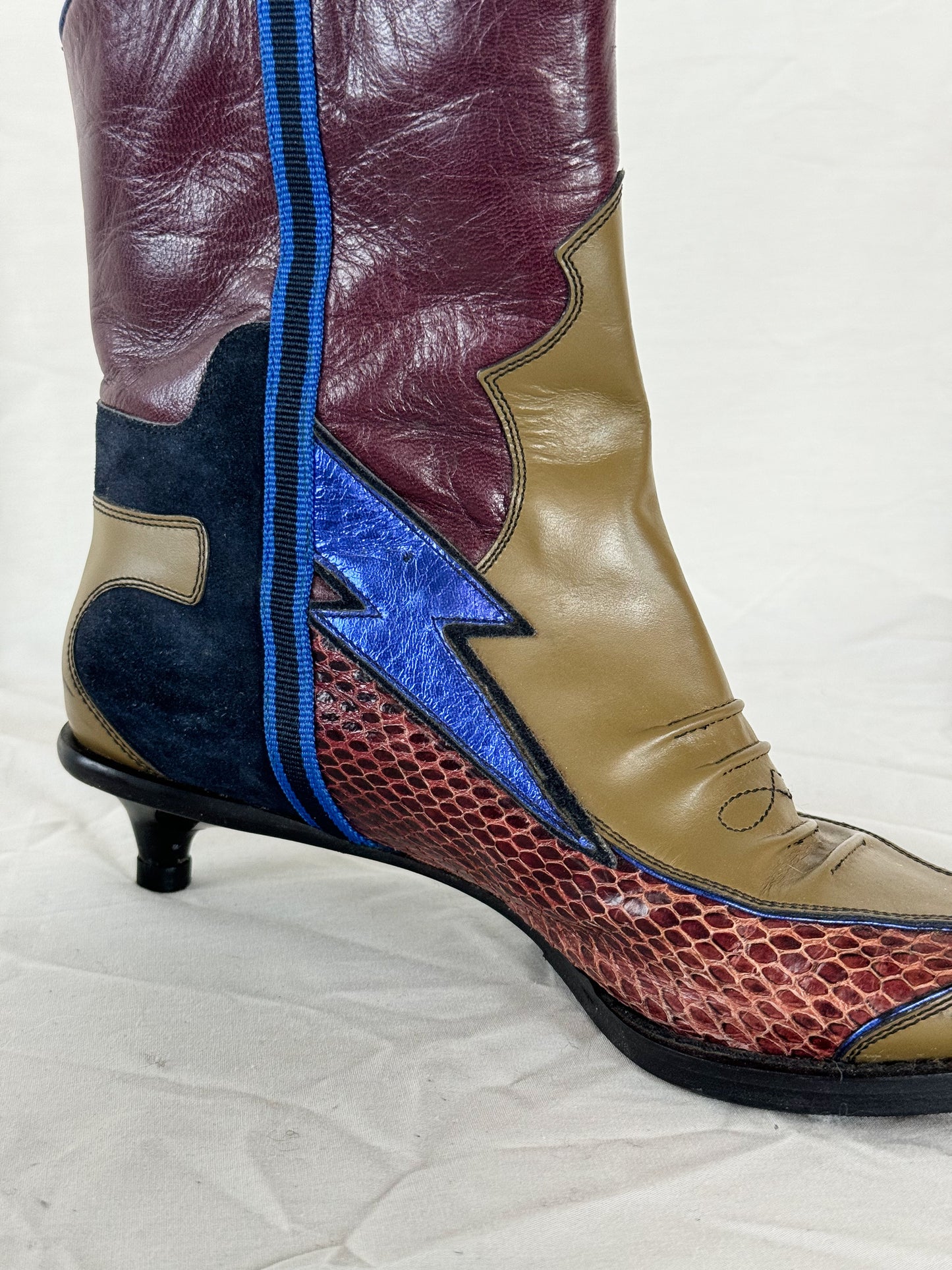 Miu Miu Spring 2000 Cowboy Boots Icarus Vintage