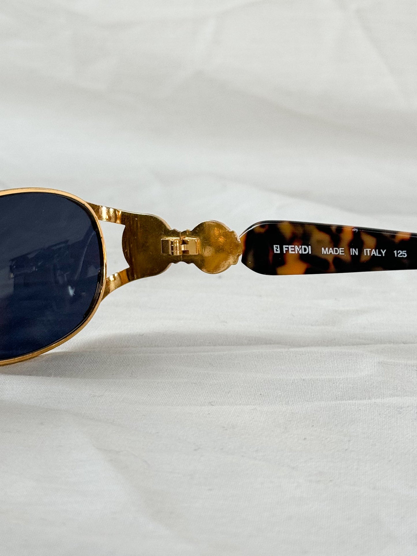 Fendi Gold Tortoiseshell Sunnies Icarus Vintage