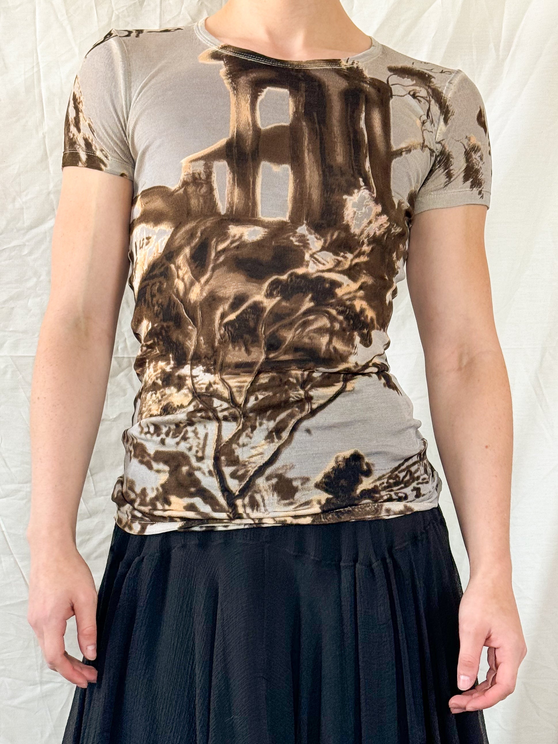 Prada Fall 2004 Roman Ruin Tee – Icarus Vintage Prada Fall 2004 Roman Ruin Tee – Icarus Vintage