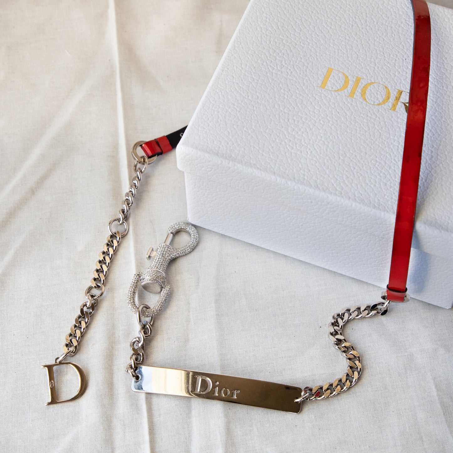 Dior Spring 2003 "Dior Hardcore" Swarovski Belt 625.00 Icarus Vintage