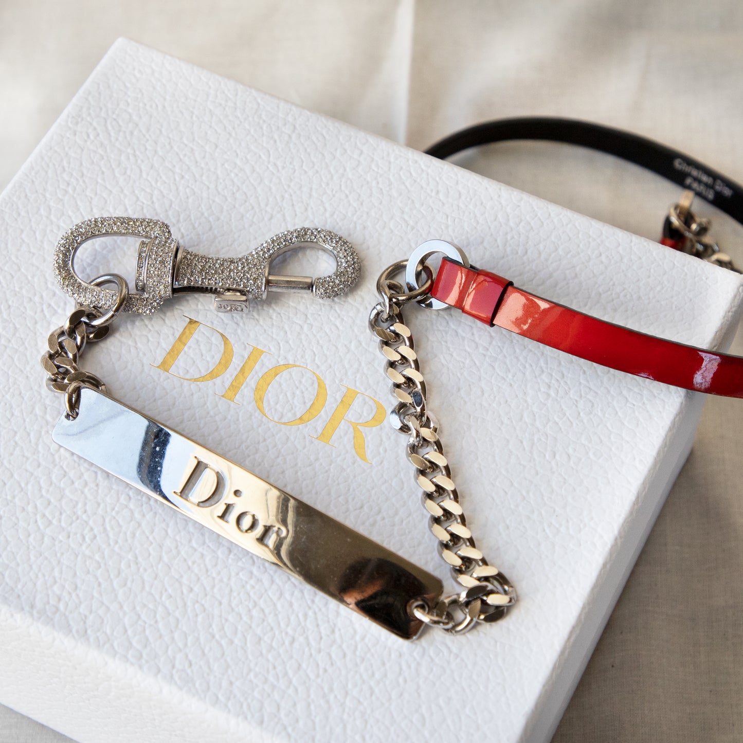 Dior Spring 2003 "Dior Hardcore" Swarovski Belt 625.00 Icarus Vintage