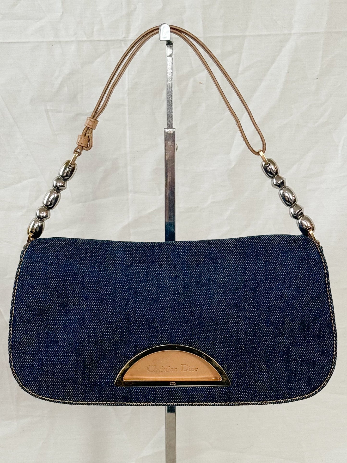 Dior Spring 2000 Denim Malice Shoulder Bag