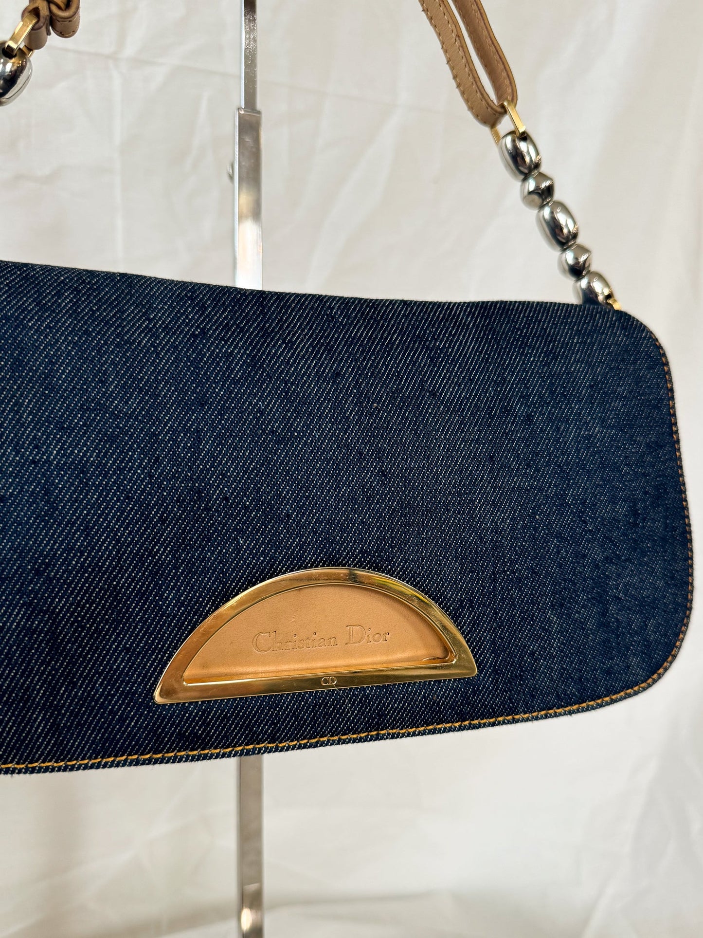 Dior Spring 2000 Denim Malice Shoulder Bag