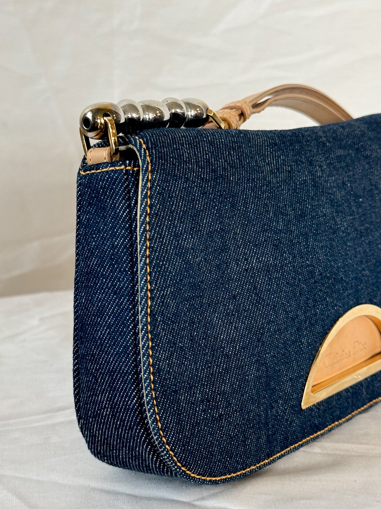 Dior Spring 2000 Denim Malice Shoulder Bag