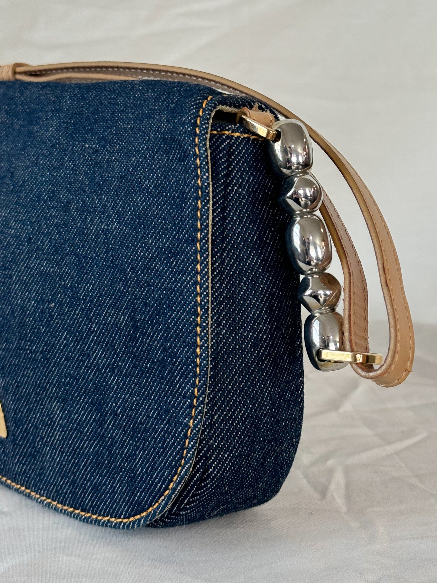Dior Spring 2000 Denim Malice Shoulder Bag