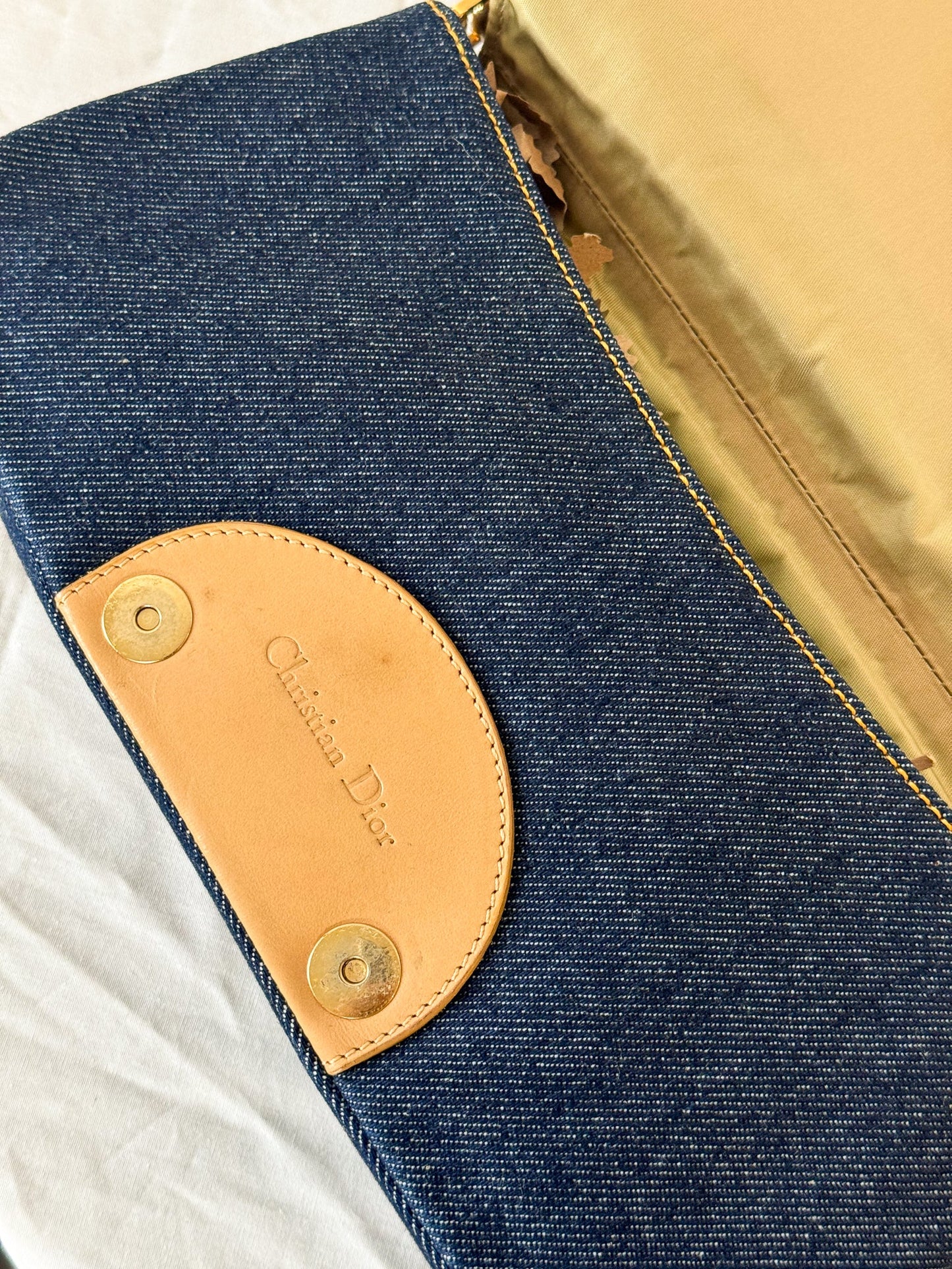 Dior Spring 2000 Denim Malice Shoulder Bag