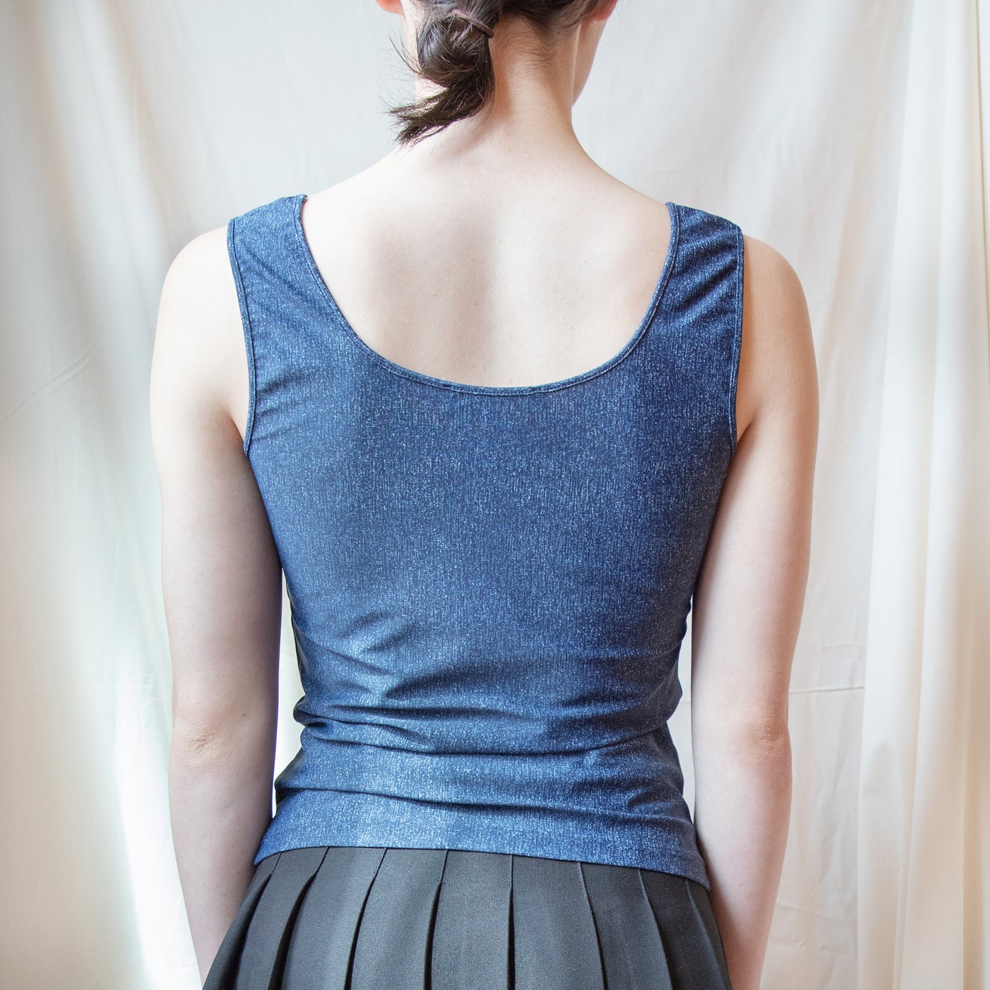 Dior SS 2001 Denim Print Cutout Tank 300.00 Icarus Vintage