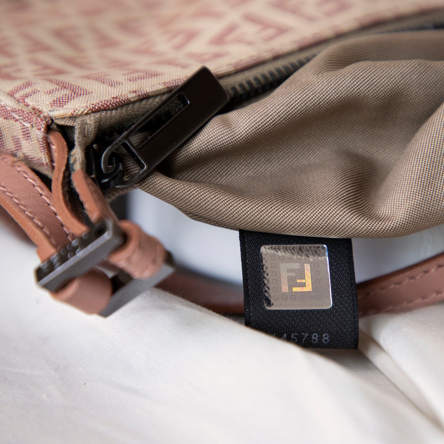 Fendi 90’s Pink Zucchino Mini Shoulder Bag 495.00 Icarus Vintage