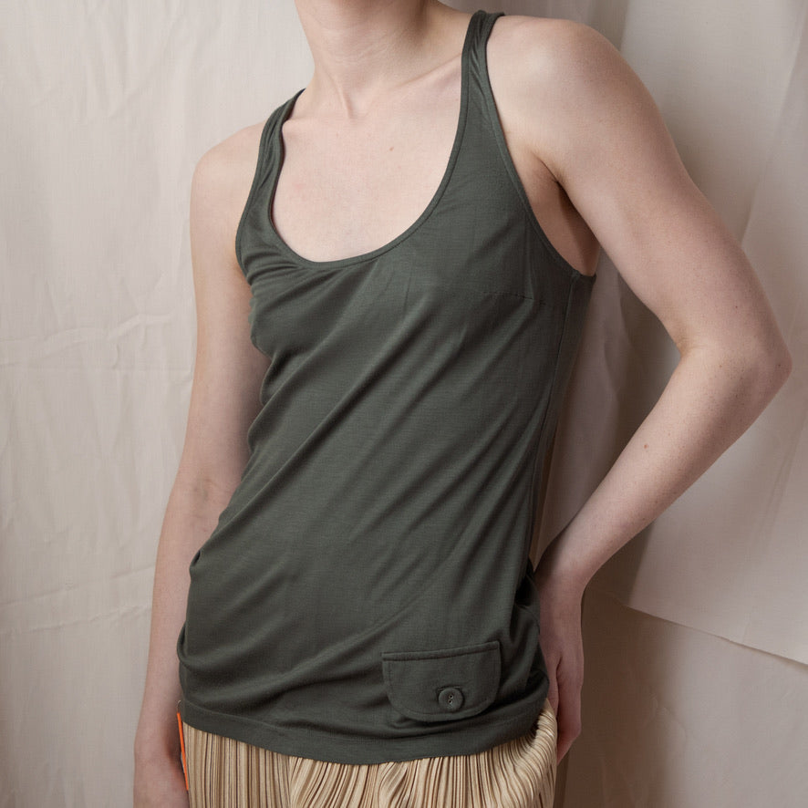 Dior FW 2005 Army Green Tank 120.00 Icarus Vintage