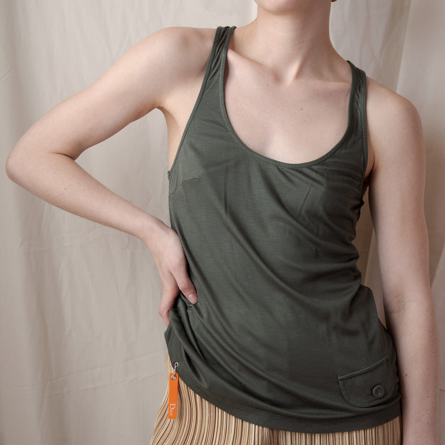 Dior FW 2005 Army Green Tank 120.00 Icarus Vintage